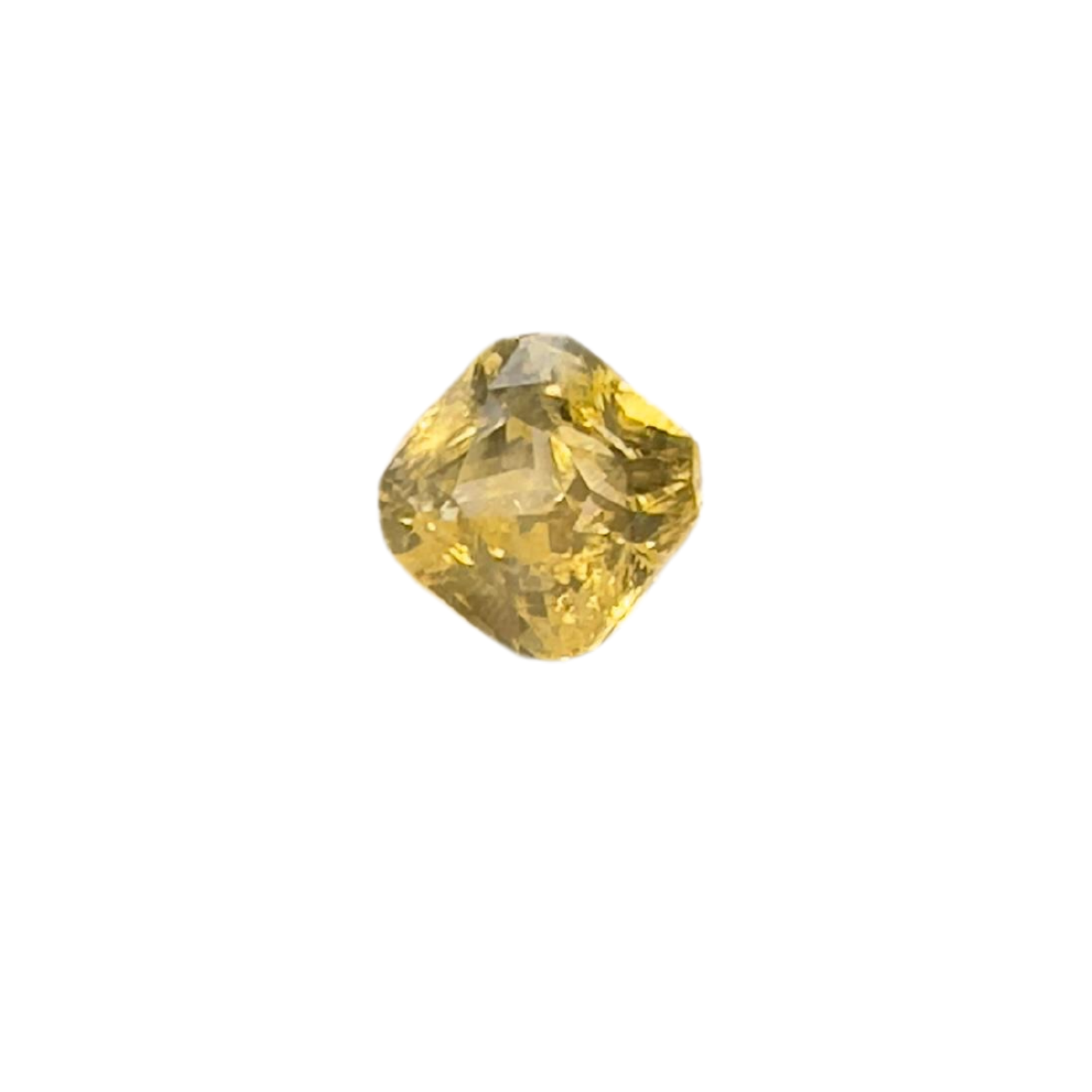 AAA Grade 11.40 Ct Ceylon Yellow Sapphire Loose Radiant Cut Gemstone , Genuine Quality For Jewelry Making , Size 12x12x7 MM selling ,